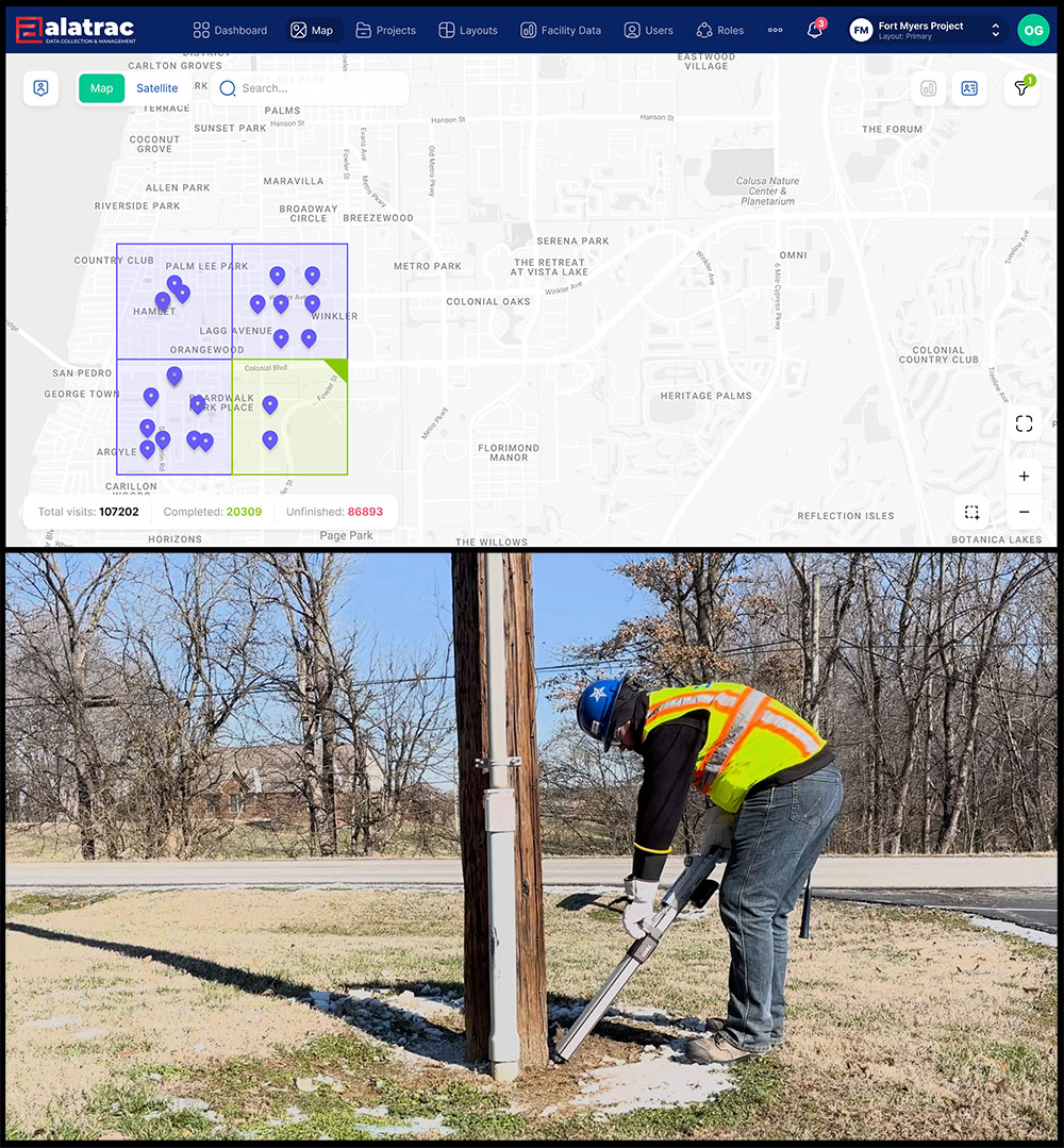 Alatrac Software and Utility Pole Inspection