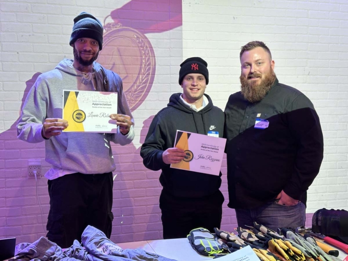 Utility East Employee Appreciation Day 2023 - Lonnie Robinson, John Ruzzano and Matthew Warner