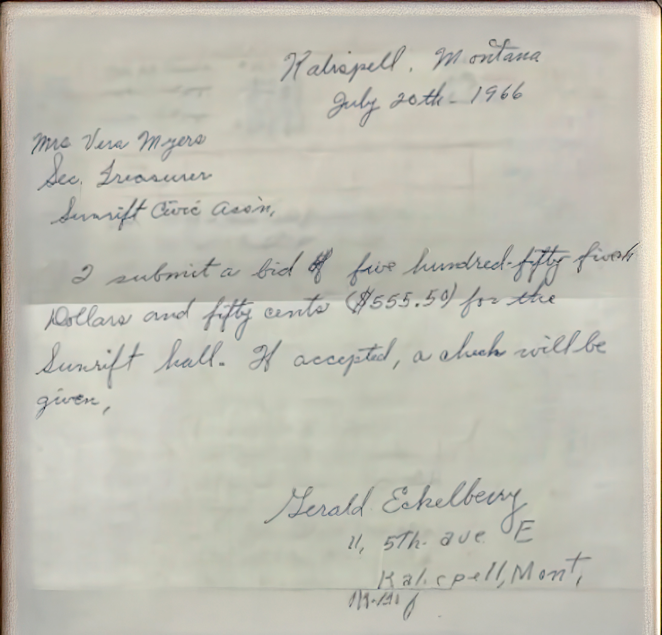 1973 - Frank and Peg Gebhardt purchase the Sunrift Hall