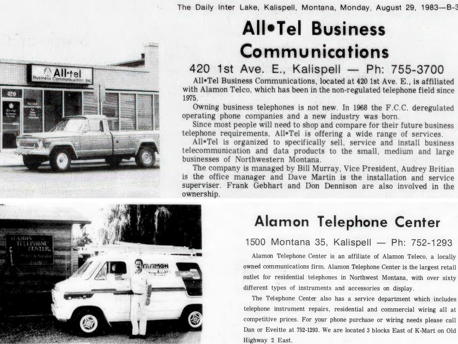 1983 - All•Tel and Alamon Telephone Center