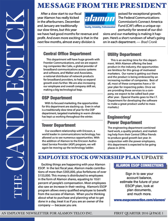The Candlestick - 2016 Q1