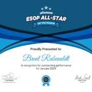 ESOP All-Star of the Month, January 2025 - Brent Rabenaldt
