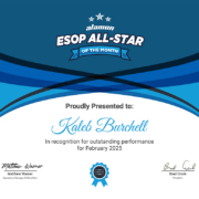 ESOP All-Star of the Month, February 2025 - Kaleb Burchell